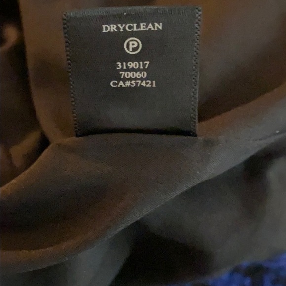 Ann Taylor petite houndstooth blue wool twill - Picture 13 of 13